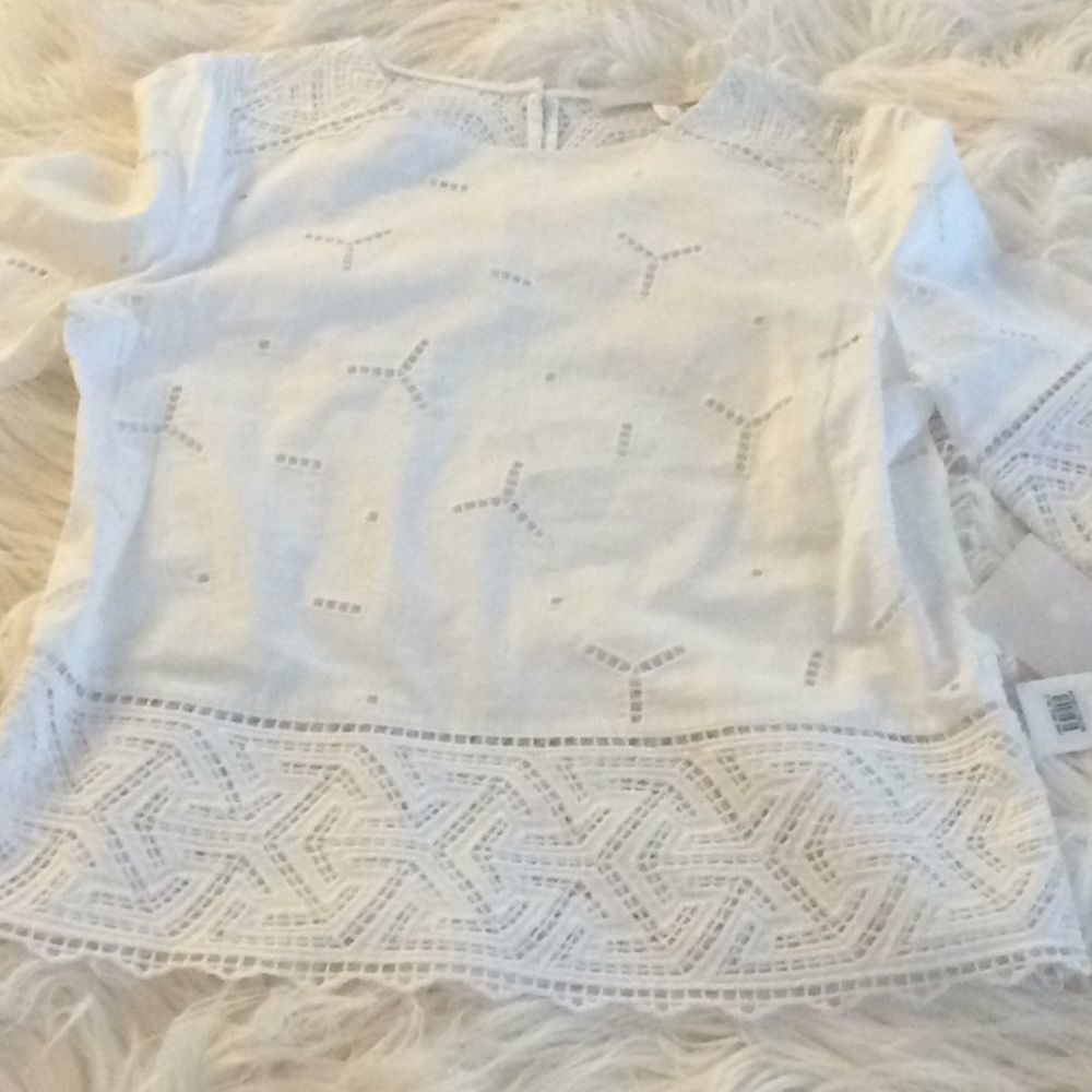 💞NORDSTROM Collection 💞stunning eyelet blouse - Picture 2 of 16